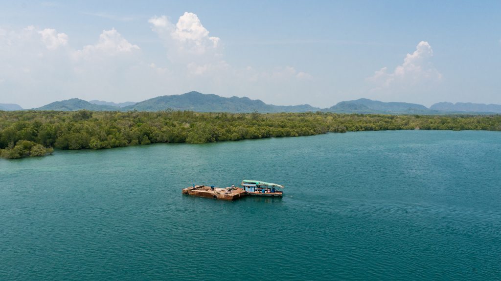 Blick auf Koh Lanta Noi von der neu gebauten Brücke