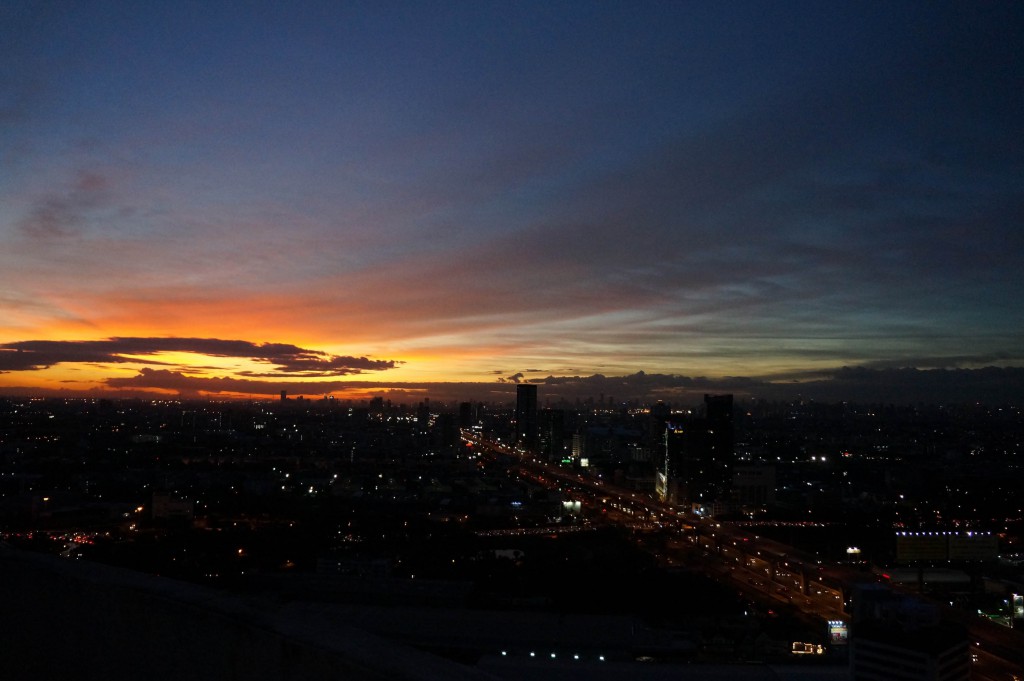 Sonnenuntergang in Bangkok