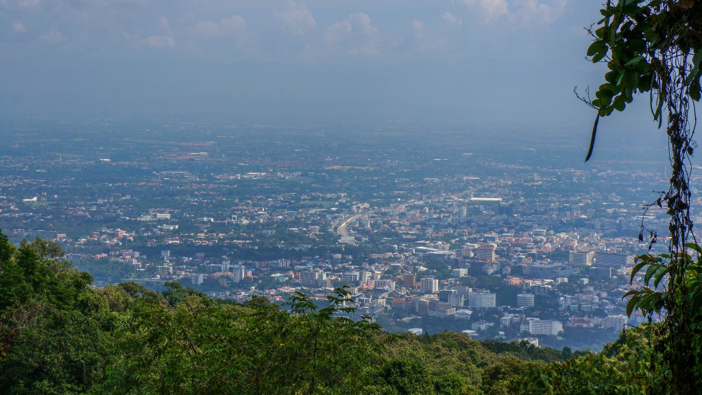 Blick vom Doi Suthep auf Chiang Mai