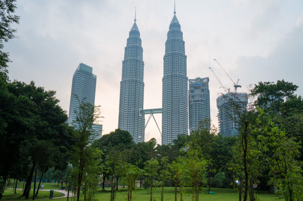 Das Wahrzeichen der Stadt: die Petronas Twin Towers
